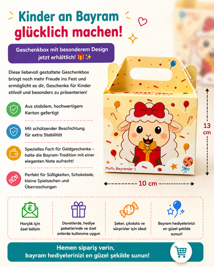 3 er Pack Bayram| Eid Box für Kinder zum Selbstbefüllen