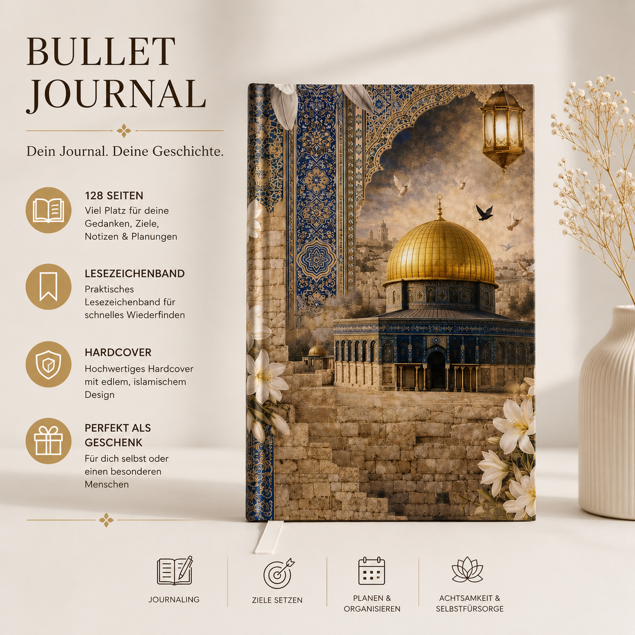 Al-Aqsa Bullet Journal Hardcover