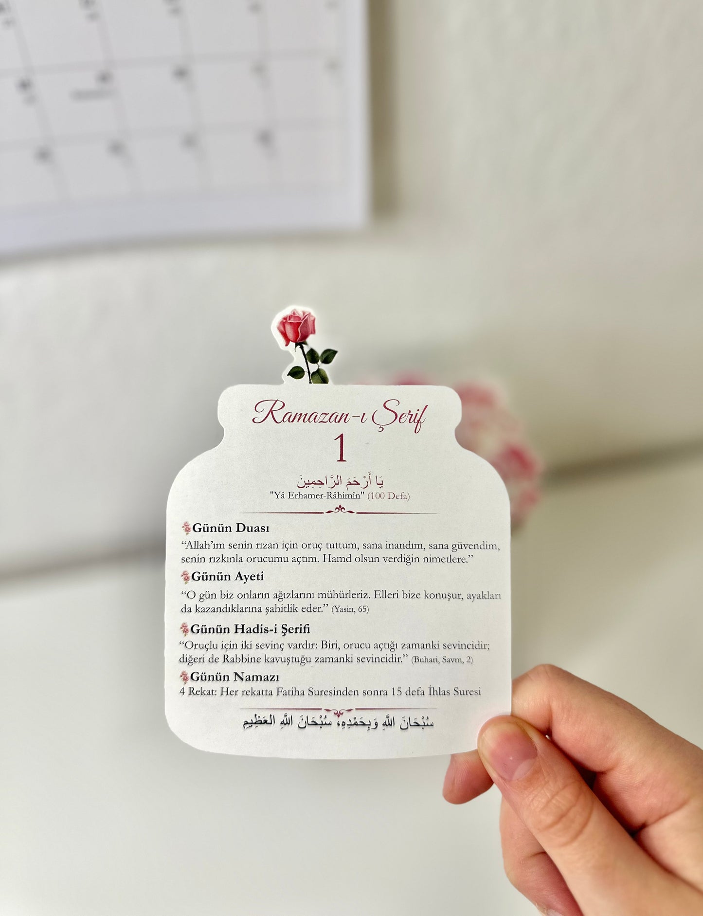 Ramazan Special Roses Takvimi