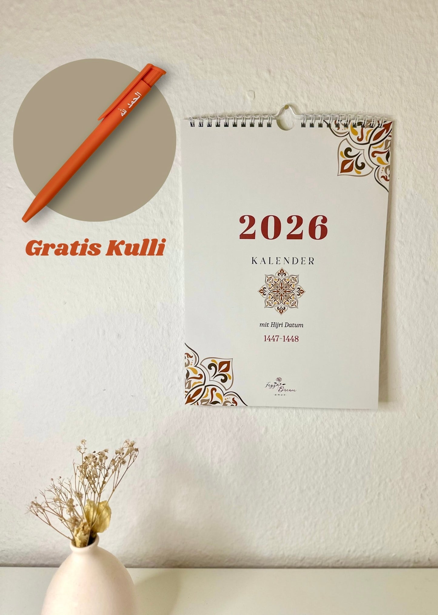 Islamischer Hijri Wandkalender deutsch