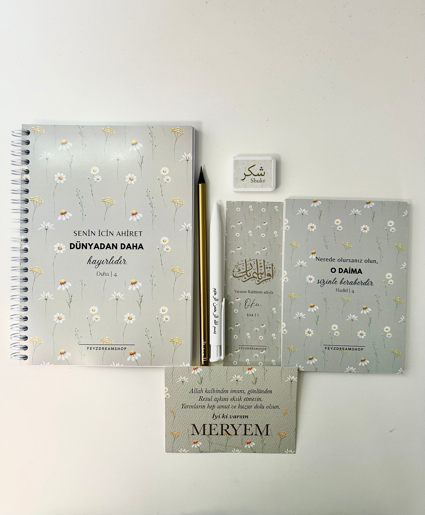 “Papatyam” personalized set of 5 / 7 Turkish