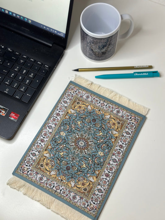Mauspad/Untersetzer Türkis Rug