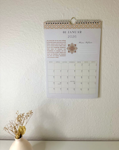 Islamischer Hijri Wandkalender deutsch