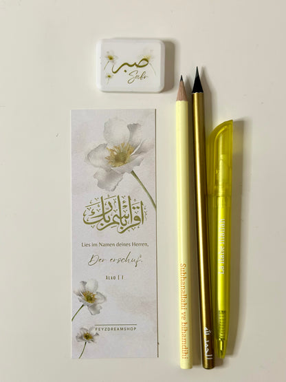 Mini Set White flower German/Turkish
