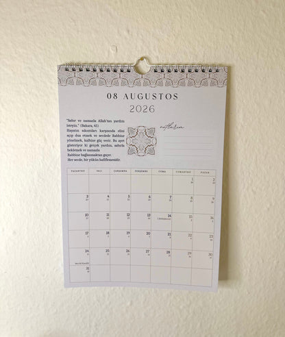 Islamischer Hijri Wandkalender türkisch