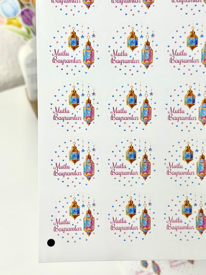 Mutlu bayramlar Stickerbogen