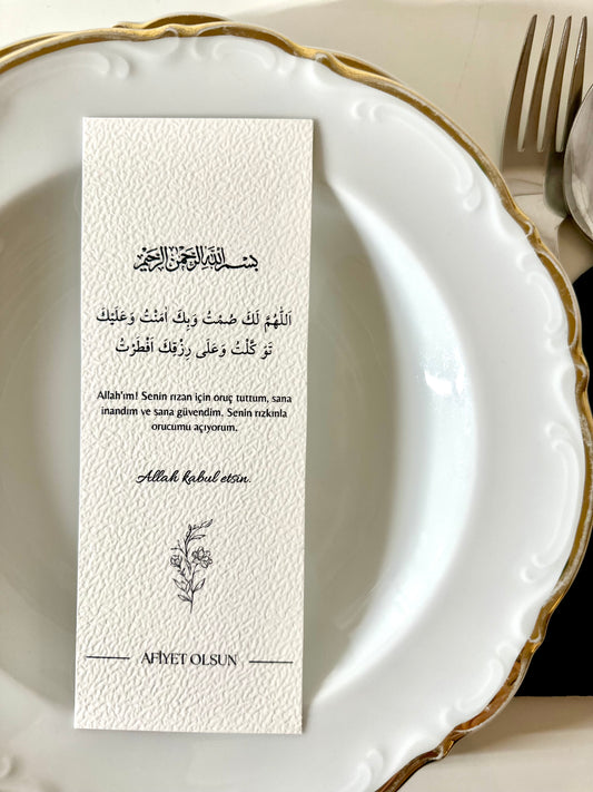 Iftar Ramadan Tischkarten 6er Set