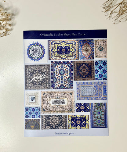 Stickersheet Blue Carpet