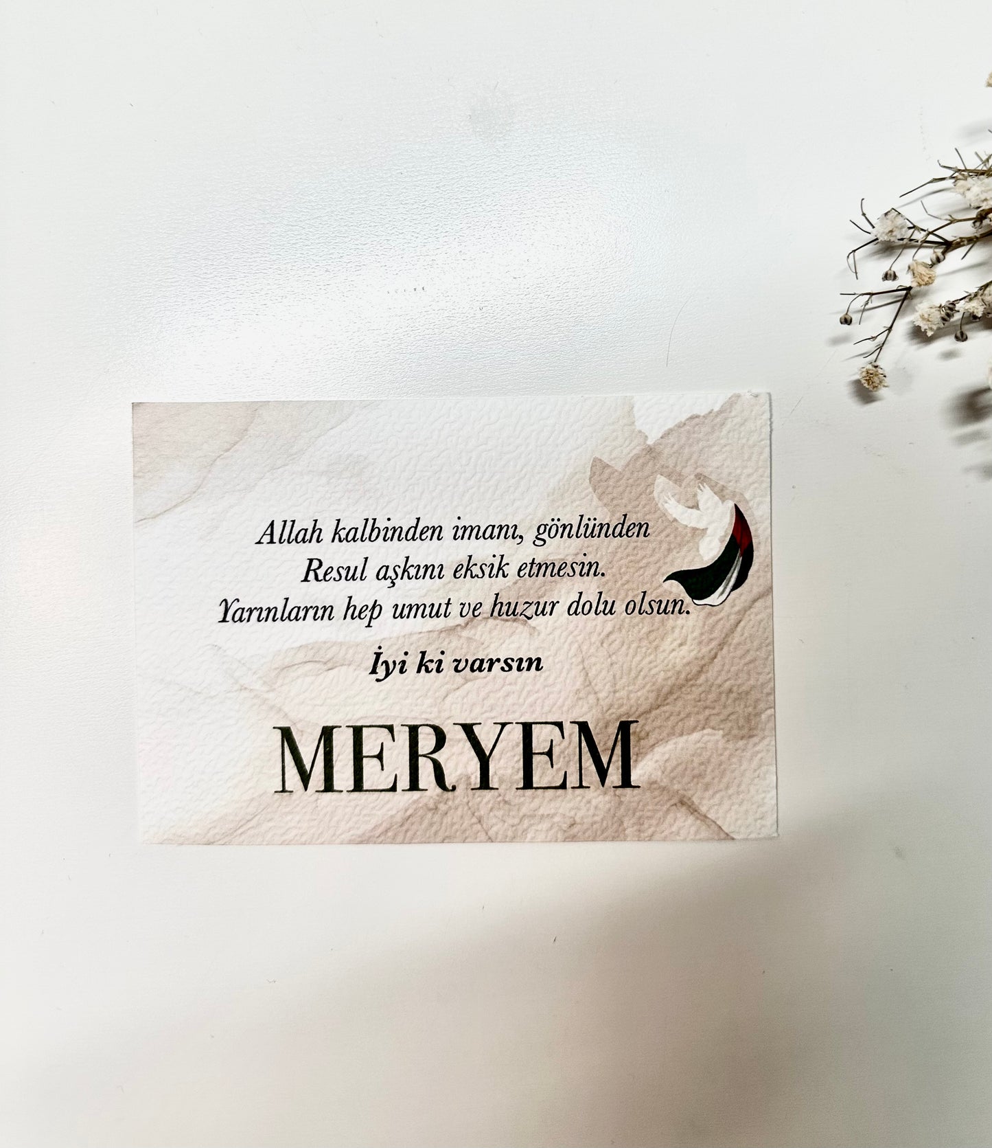 Personalized Card "Palestine" German/Turkish