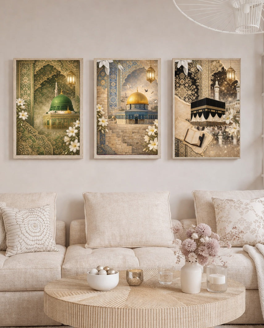 3er Set Mescid Poster  (ohne Rahmen)