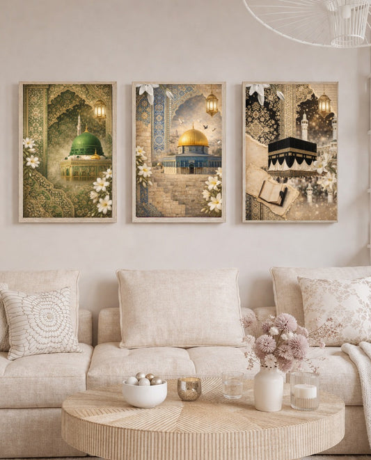3er Set Mescid Poster  (ohne Rahmen)
