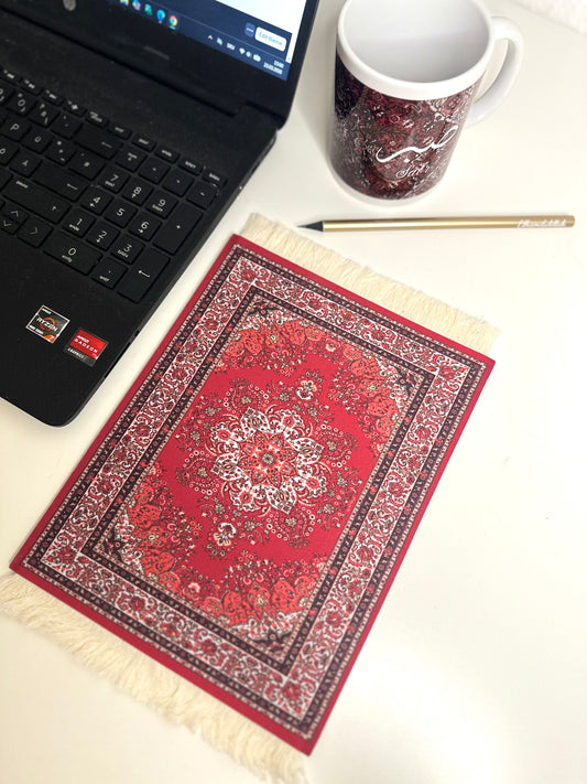 Mauspad/Untersetzer Red Rug
